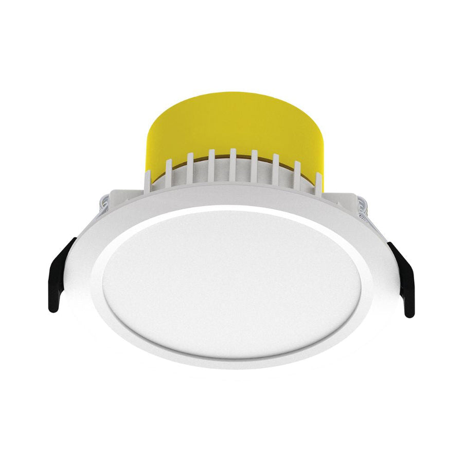 Mercator ZEKE - 9W LED Tri-Colour Dimmable Round Flat Face Downlight IP44-Mercator-Ozlighting.com.au