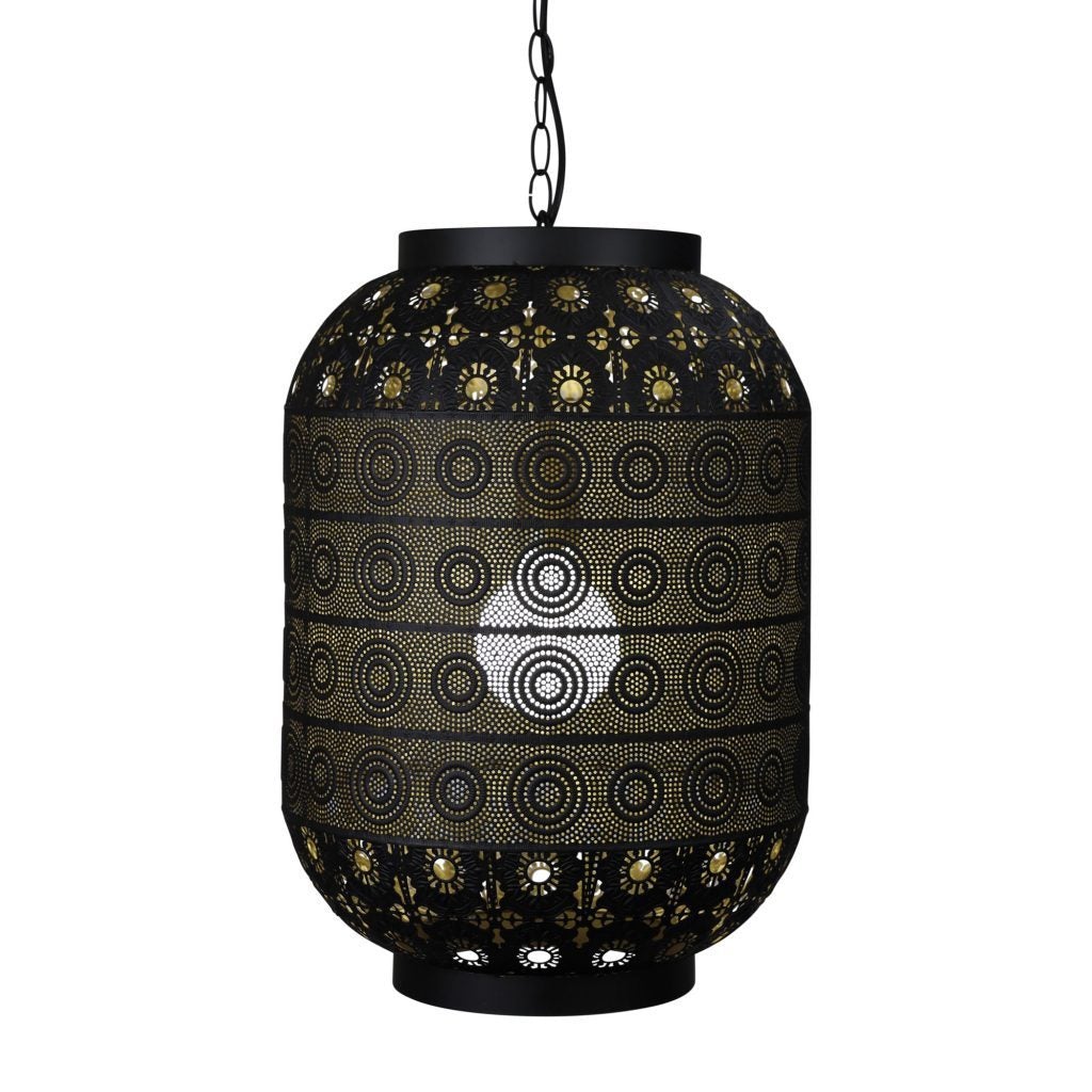 Oriel ALHAMBRA - 1 Light laser Cut Golden Inner Pendant-Oriel Lighting-Ozlighting.com.au