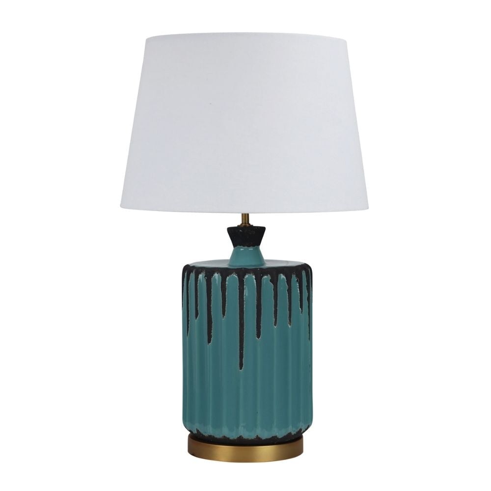 Oriel AZURE - Ancient Jar Table Lamp-Oriel Lighting-Ozlighting.com.au