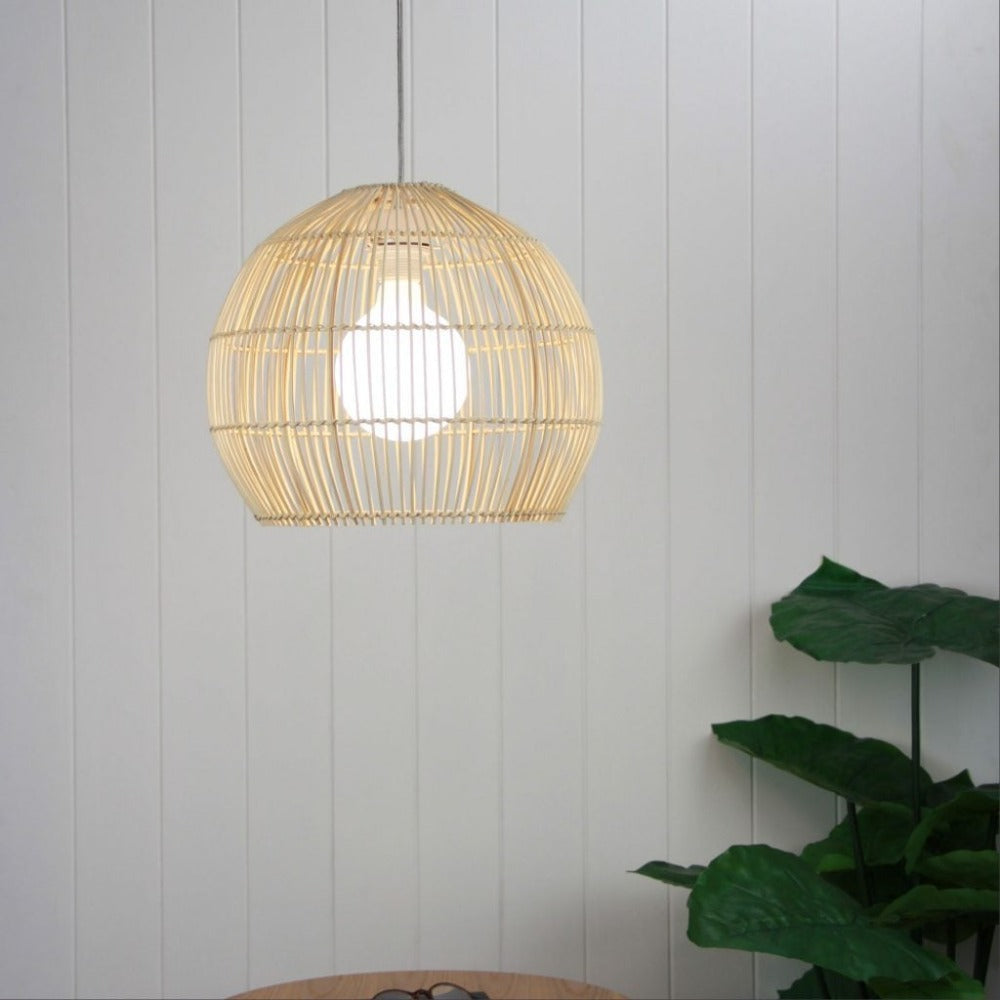 Oriel BATU - 1 Light Rattan Pendant Shade Only - SUSPENSION REQUIRED-Oriel Lighting-Ozlighting.com.au