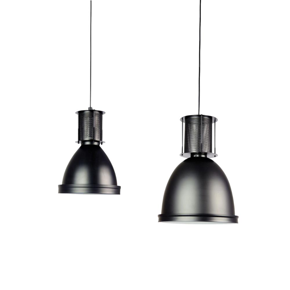 Oriel BAY - 1 Light Black Retro Industrial Single Pendant-Oriel Lighting-Ozlighting.com.au