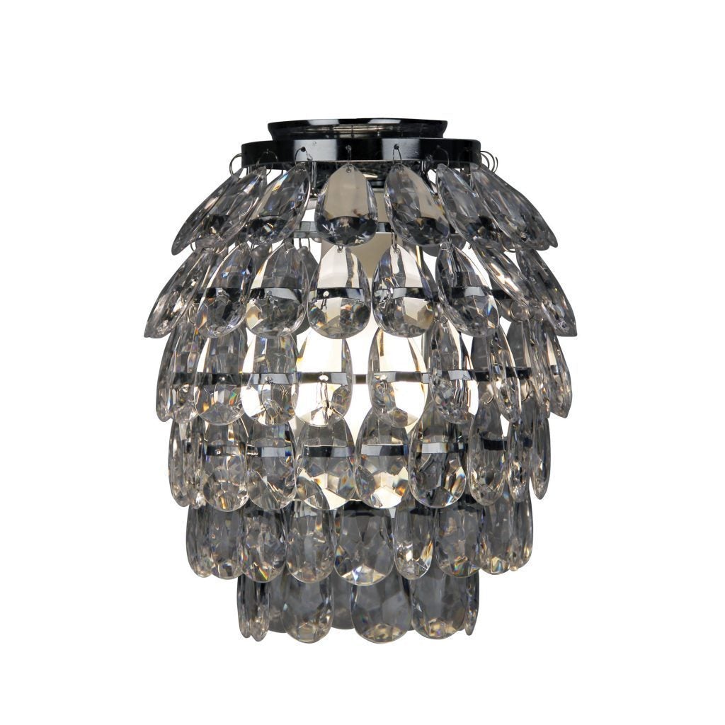 Oriel BLING - DIY Batten Fix Holder Cover Glass Faux Crystal Drop Ceiling Light Shade Only-Oriel Lighting-Ozlighting.com.au