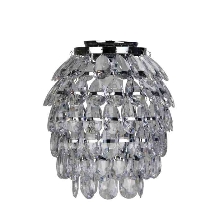 Oriel BLING - DIY Batten Fix Holder Cover Glass Faux Crystal Drop Ceiling Light Shade Only-Oriel Lighting-Ozlighting.com.au