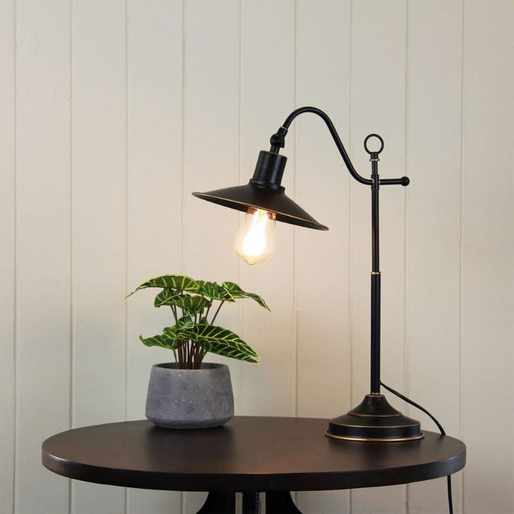 Oriel BOSTON - Retro Industrial Table Lamp-Oriel Lighting-Ozlighting.com.au