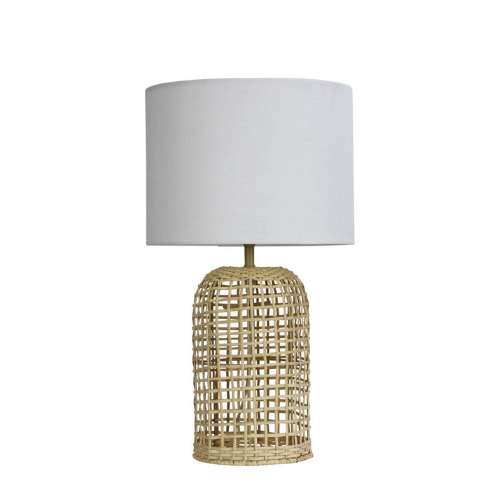 Oriel BRIZO - Rattan Table Lamp Base with Shade-Oriel Lighting-Ozlighting.com.au