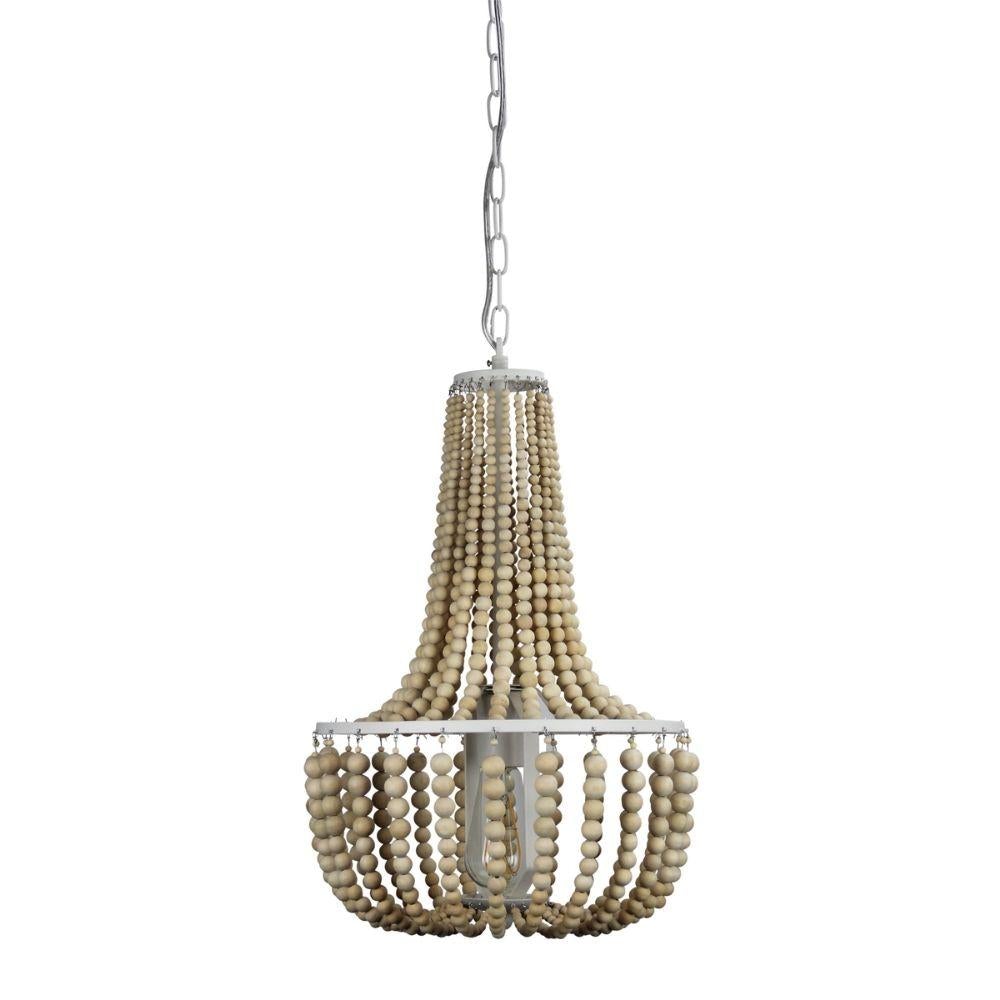 Oriel CASCARA - 1/3 Light Wooden Beaded Pendant-Oriel Lighting-Ozlighting.com.au