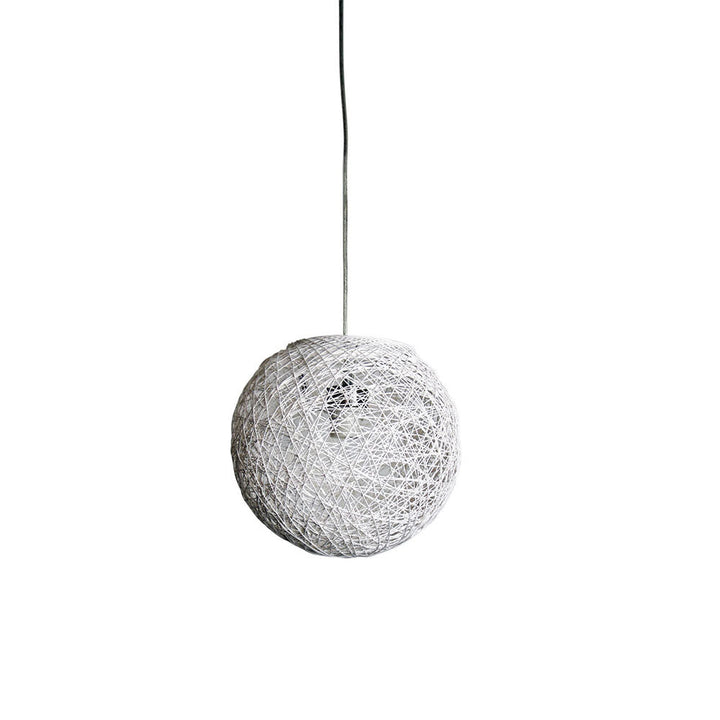 Oriel COCOON - 1 Light Spun Cotton Pendant Shade IP20-Oriel Lighting-Ozlighting.com.au