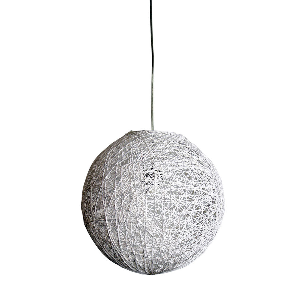 Oriel COCOON - 1 Light Spun Cotton Pendant Shade IP20-Oriel Lighting-Ozlighting.com.au