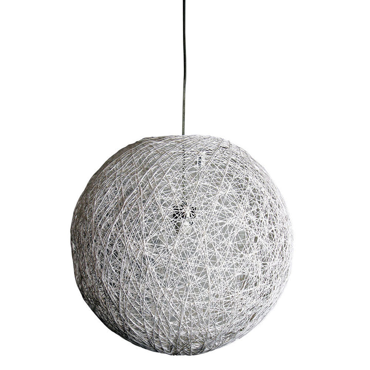 Oriel COCOON - 1 Light Spun Cotton Pendant Shade IP20-Oriel Lighting-Ozlighting.com.au