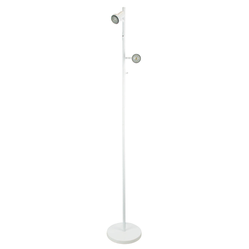 Oriel DAXAM - 2x7W LED Twin Adjustable Floor Lamp 5000K-Oriel Lighting-Ozlighting.com.au