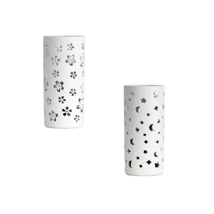 Oriel DIANNA - 25W Ceramic Lamp with Floral or Astral Pattern-Oriel Lighting-Ozlighting.com.au