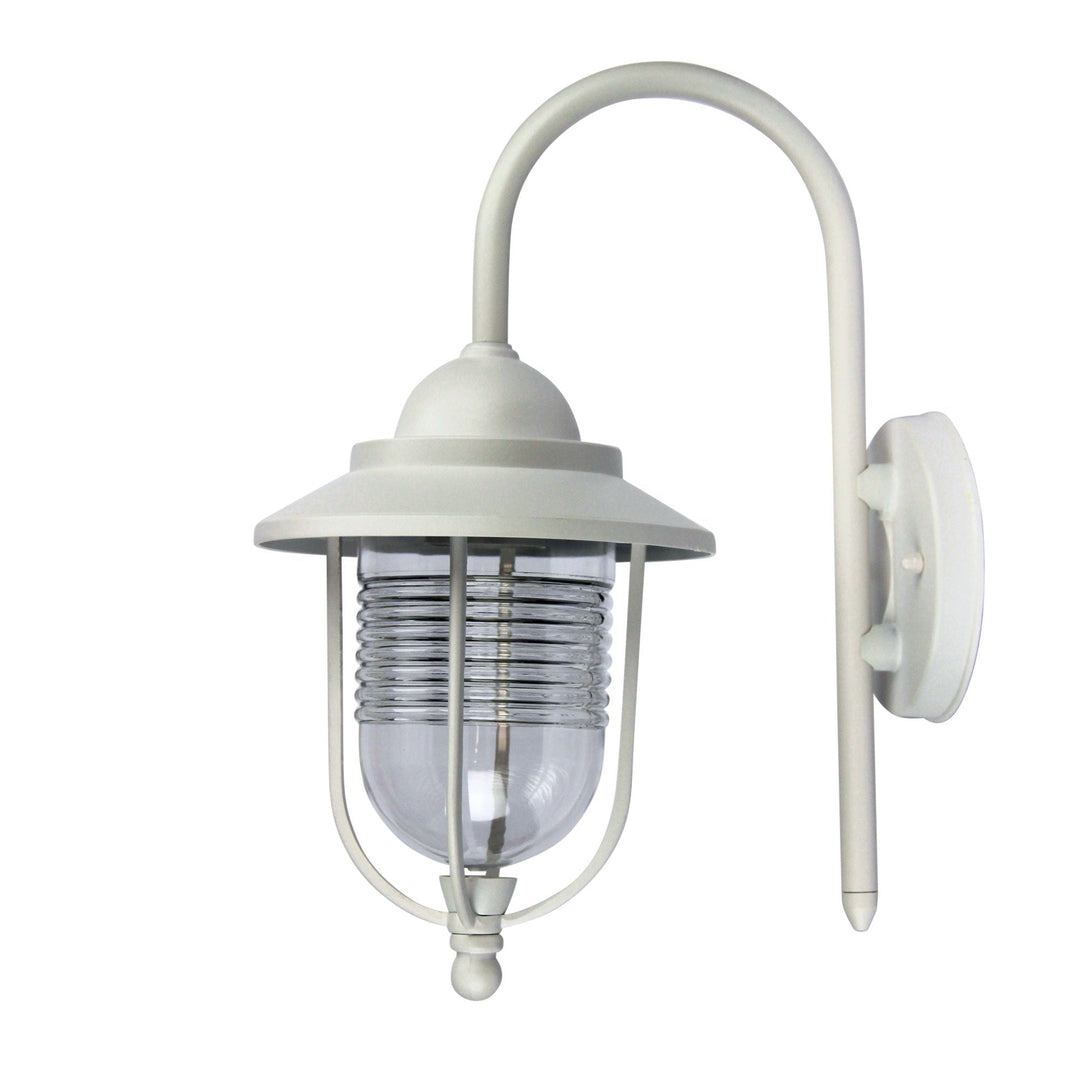 Oriel DOMO - 1 Light Curved Arm Downward Contemporary Coach Light IP44-Oriel Lighting-Ozlighting.com.au