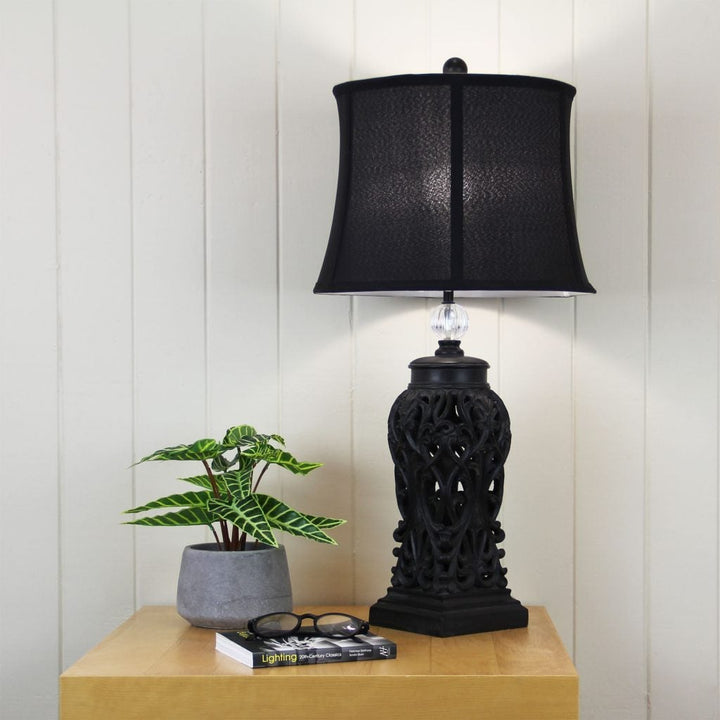 Oriel DORNE - Classic Lamp with Harp Shade-Oriel Lighting-Ozlighting.com.au