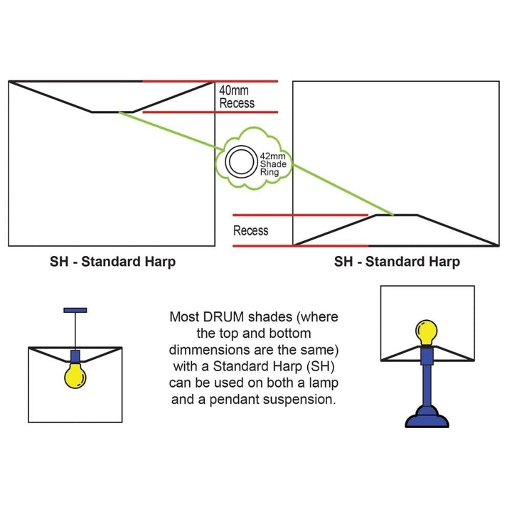 Oriel DRUM - Cotton Drum Shade Only - TABLE LAMP BASE/SUSPENSION REQUIRED-Oriel Lighting-Ozlighting.com.au