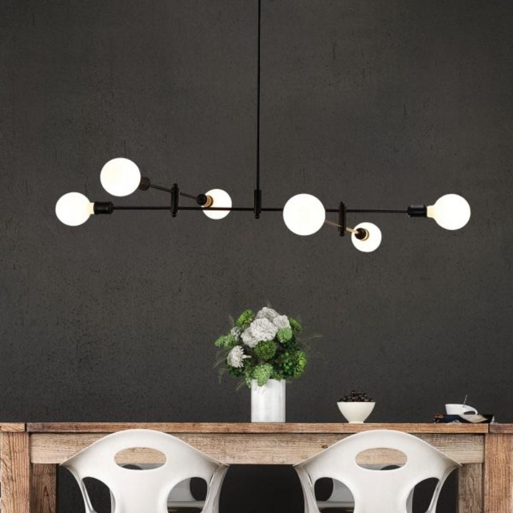 Oriel EPPING - 6 Light Adjustable Globe Pendant-Oriel Lighting-Ozlighting.com.au