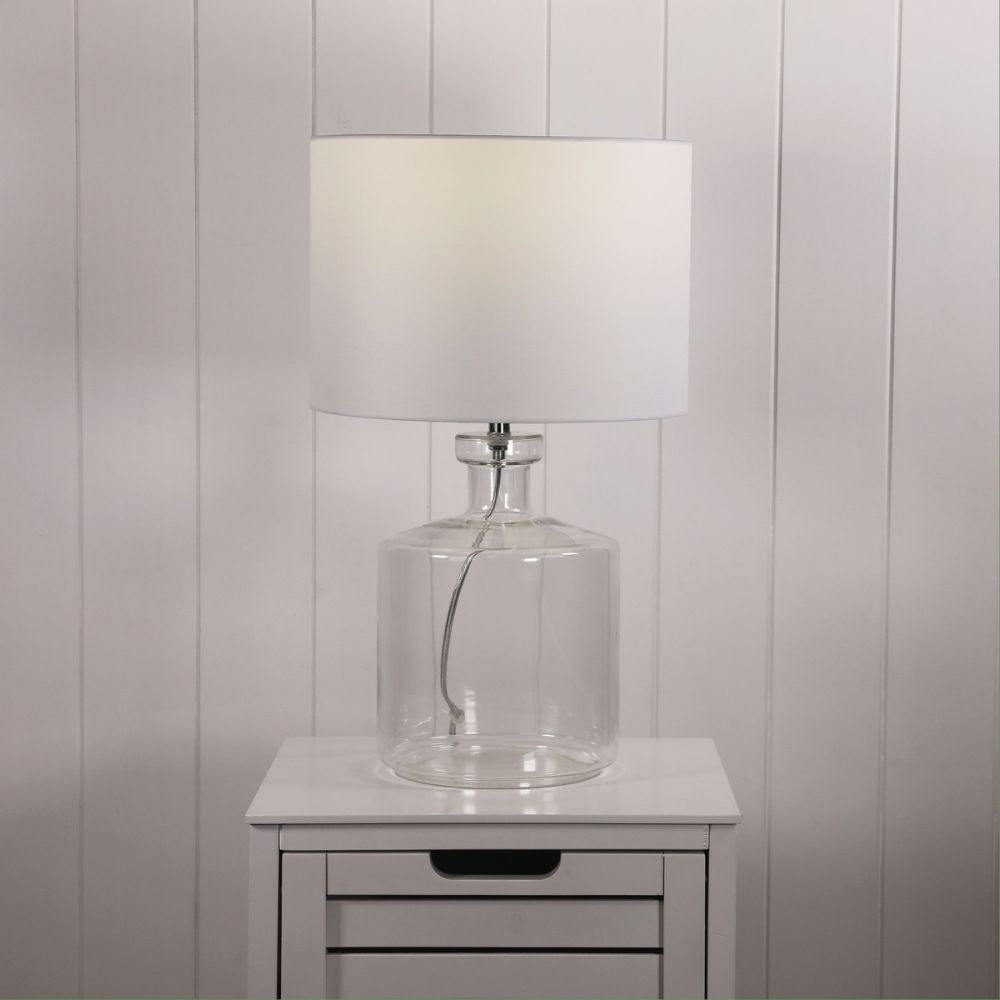 Oriel FERMO - Clear Glass Table Lamp-Oriel Lighting-Ozlighting.com.au