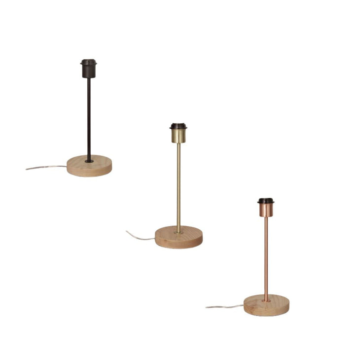 Oriel FINO - Timber & Metal Table Lamp Base-Oriel Lighting-Ozlighting.com.au