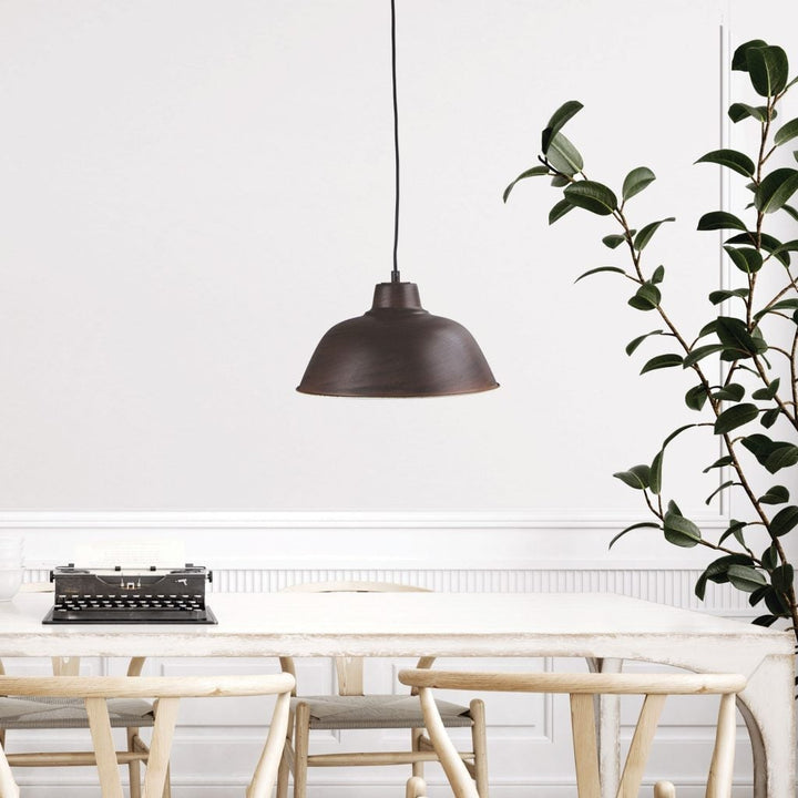 Oriel FORGE - 1 Light Retro Industrial Pendant-Oriel Lighting-Ozlighting.com.au