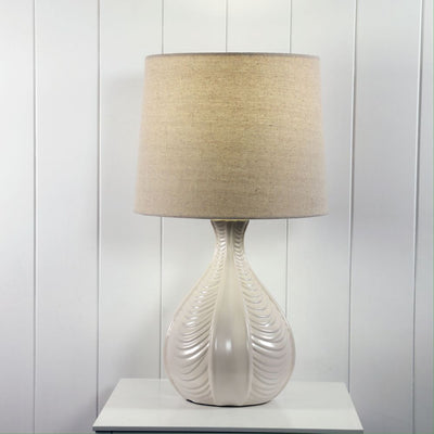 Oriel GAIA - Textured Ceramic Table Lamp-Oriel Lighting-Ozlighting.com.au