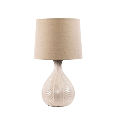 Oriel GAIA - Textured Ceramic Table Lamp-Oriel Lighting-Ozlighting.com.au