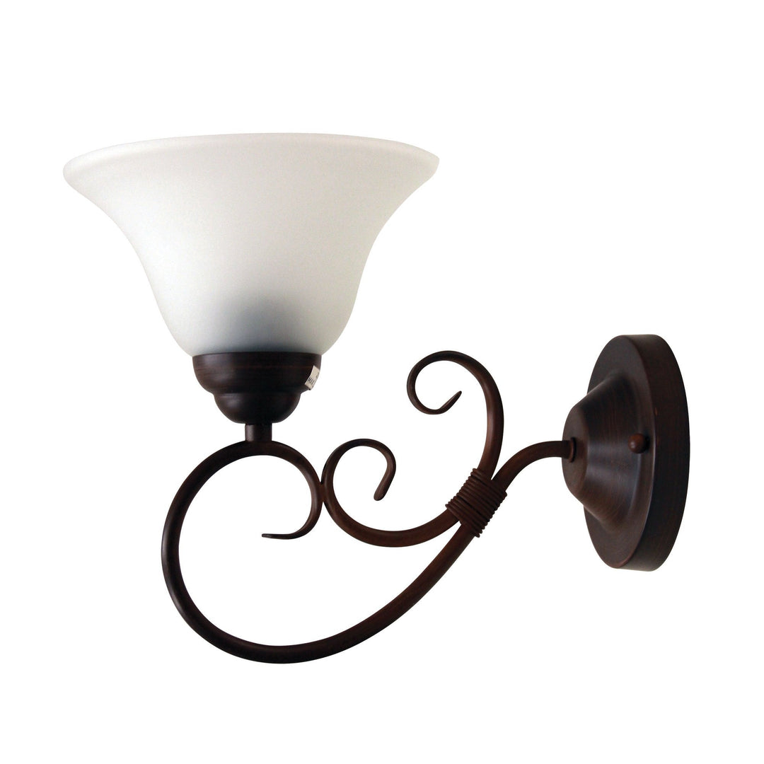 Oriel GASTON - 1 Light Frost Interior Wall Light-Oriel Lighting-Ozlighting.com.au