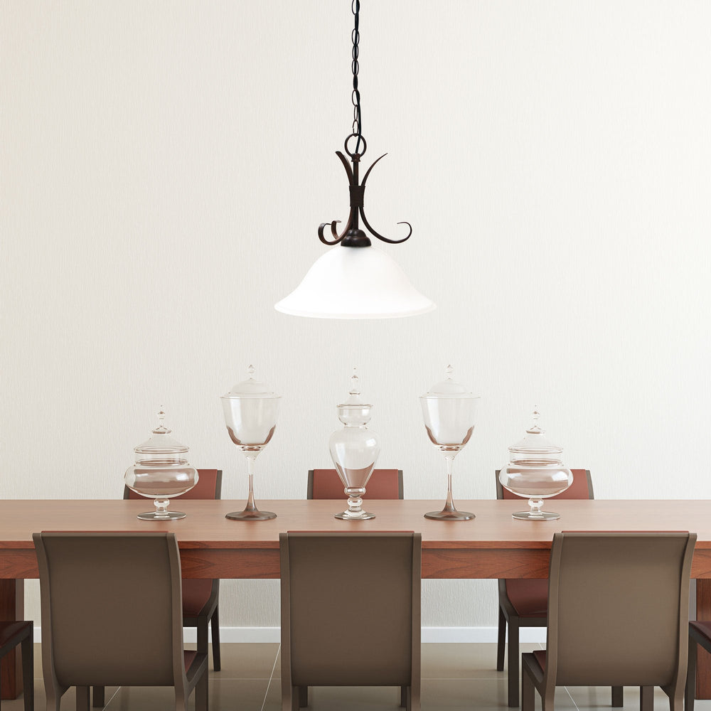 Oriel GASTON - 1 Light Frost Pendant-Oriel Lighting-Ozlighting.com.au