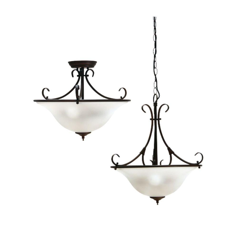 Oriel GASTON - 3 Light Frost Pendant-Oriel Lighting-Ozlighting.com.au