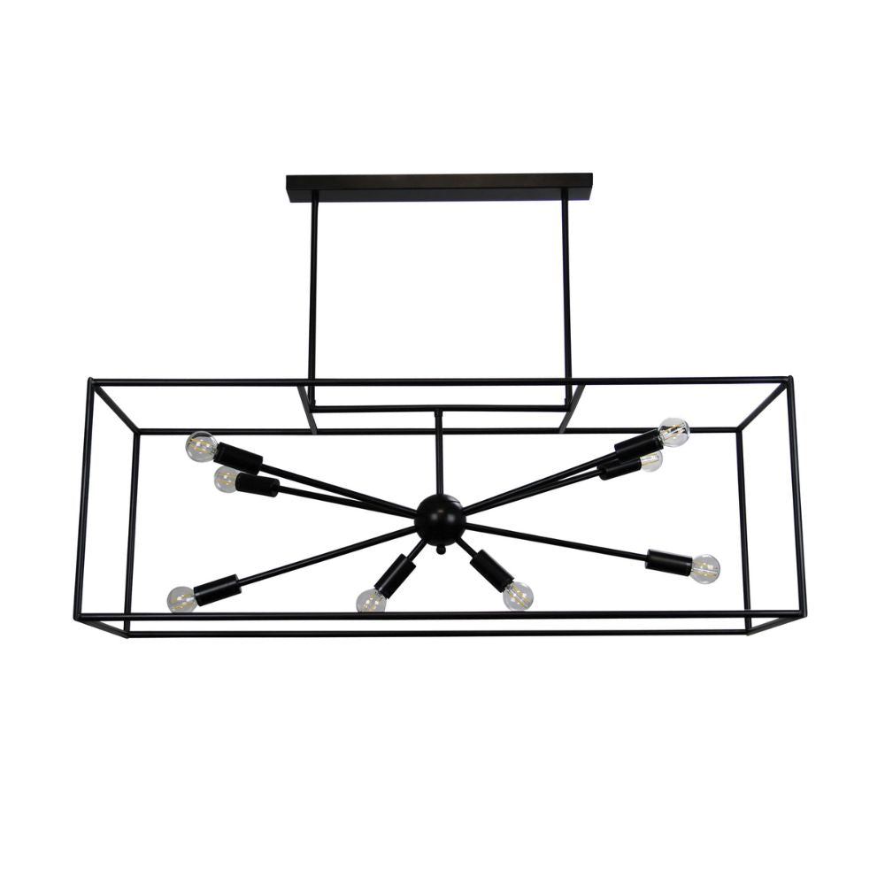 Oriel GEORGETOWN - 8 Light Designer Box Metal Pendant-Oriel Lighting-Ozlighting.com.au