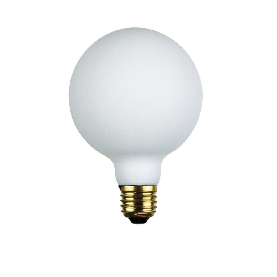 Oriel GLOBE-G125-OPAL - 6W/10W LED Dimmable G125 Shape Spherical Opal Matt Globe - E27-Oriel Lighting-Ozlighting.com.au