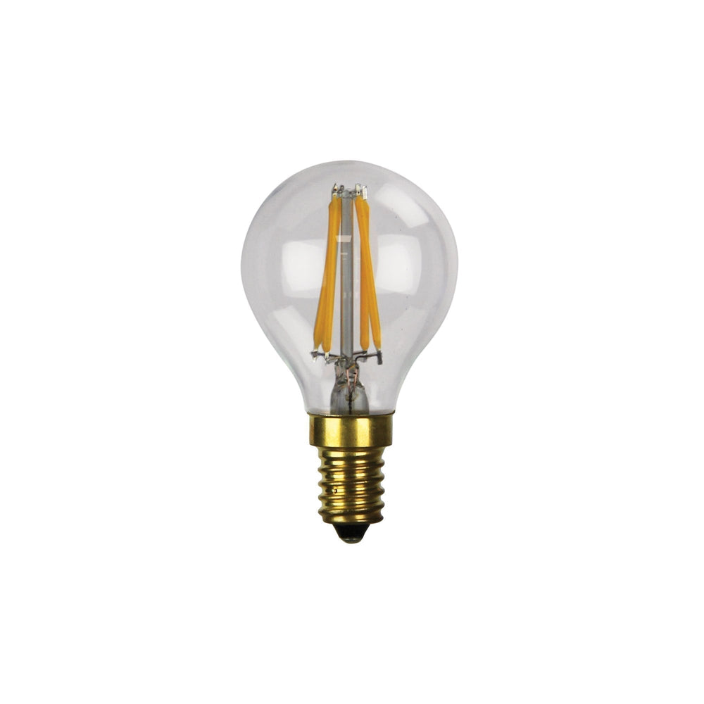 Oriel GLOBE-G45 - 2W/4W LED Dimmable Fancy Round G45 Shape Filament Clear Globe - E14-Oriel Lighting-Ozlighting.com.au