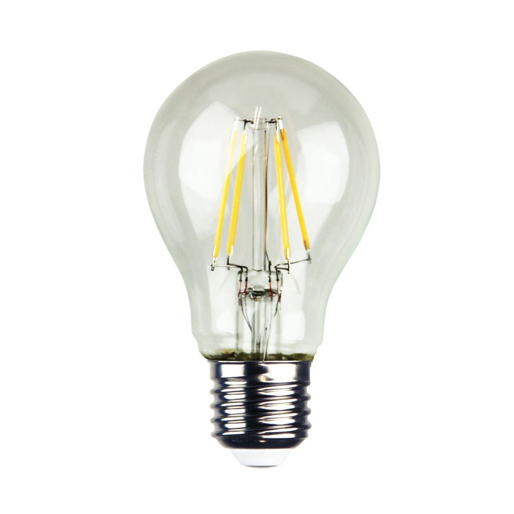 Oriel GLOBE-LF-A60 - 4W LED Dimmable GLS A60 Shape Filament Clear Glass Globe 2700K - E27-Oriel Lighting-Ozlighting.com.au