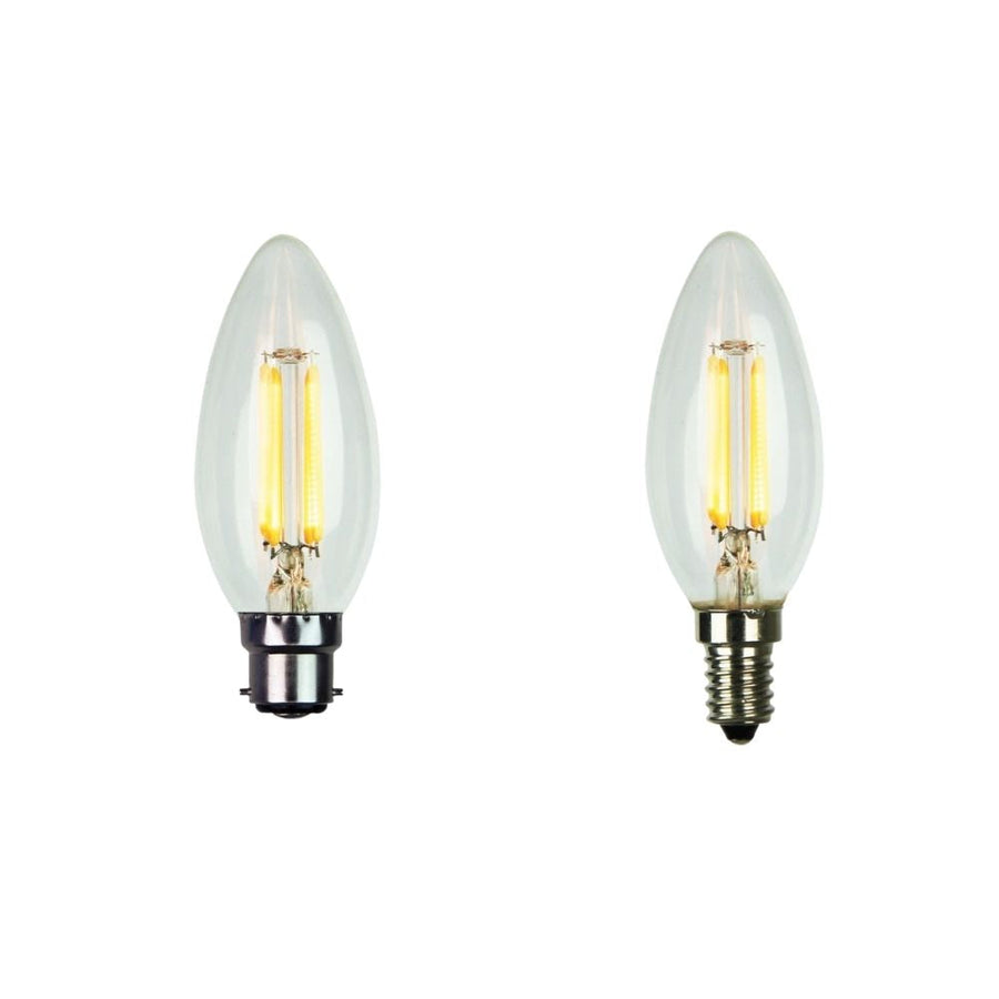 Oriel GLOBE-LF-C35 - 4W LED Filament Dimmable - B22/E14-Oriel Lighting-Ozlighting.com.au