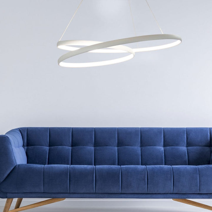 Oriel INFINITY - 50W Modern LED Spiral Ring Pendant - 4000K-Oriel Lighting-Ozlighting.com.au