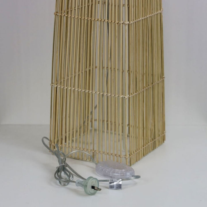 Oriel JAMBI - Rattan Cane Floor Lamp-Oriel Lighting-Ozlighting.com.au