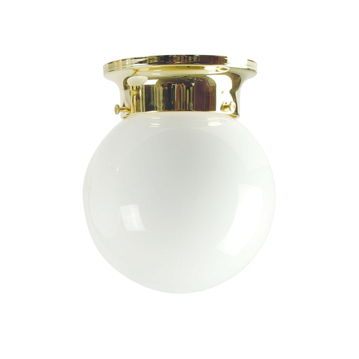 Oriel JETBALL - DIY 6"/8" Batten Fix Holder Cover Opal Glass Ceiling Light Shade Only-Oriel Lighting-Ozlighting.com.au