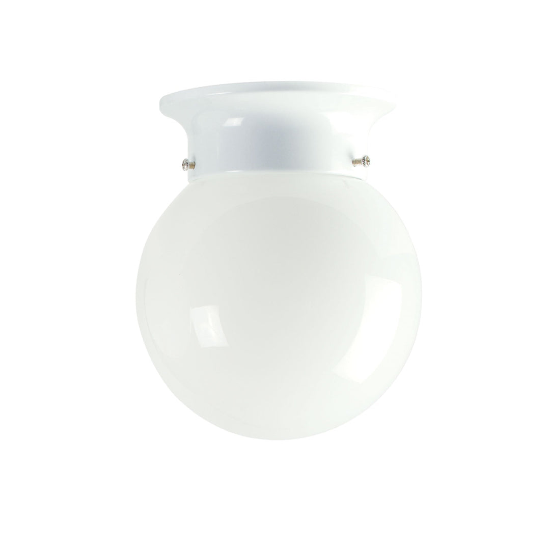 Oriel JETBALL - DIY 6"/8" Batten Fix Holder Cover Opal Glass Ceiling Light Shade Only-Oriel Lighting-Ozlighting.com.au