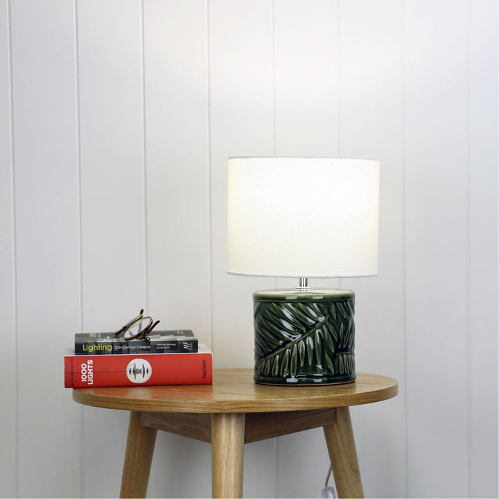 Oriel KAI - Ceramic Table Lamp with Shade-Oriel Lighting-Ozlighting.com.au