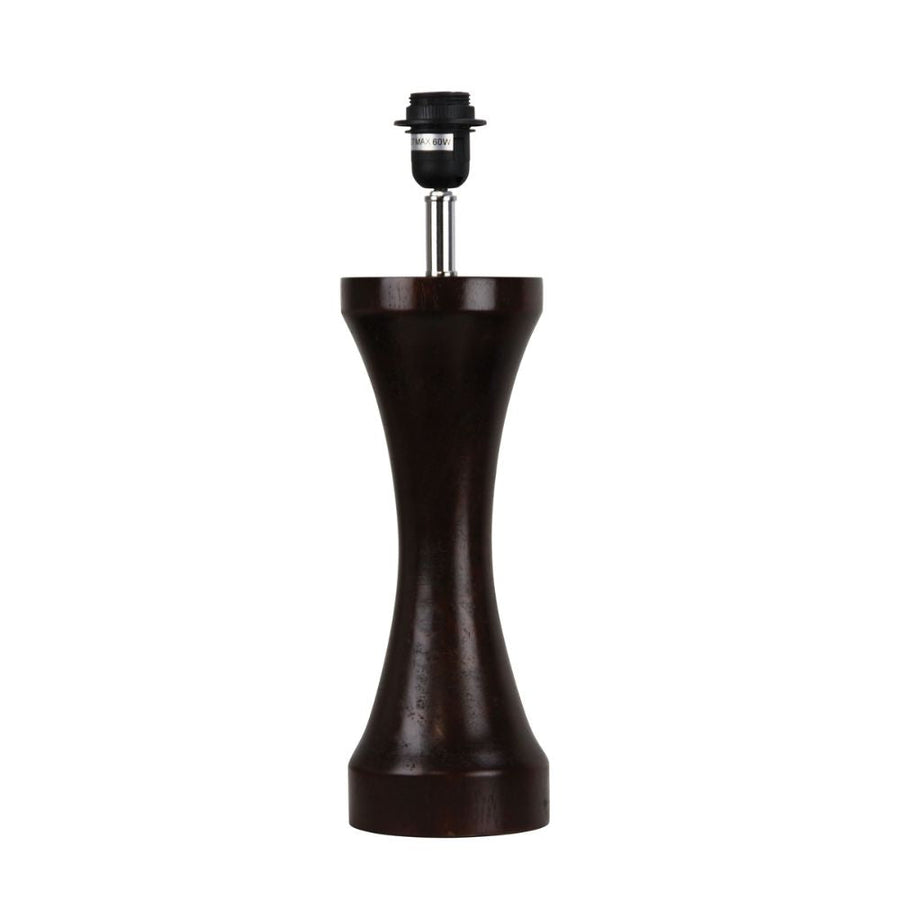 Oriel KETU 400 - Spindle Wenge Timber Table Lamp Base-Oriel Lighting-Ozlighting.com.au