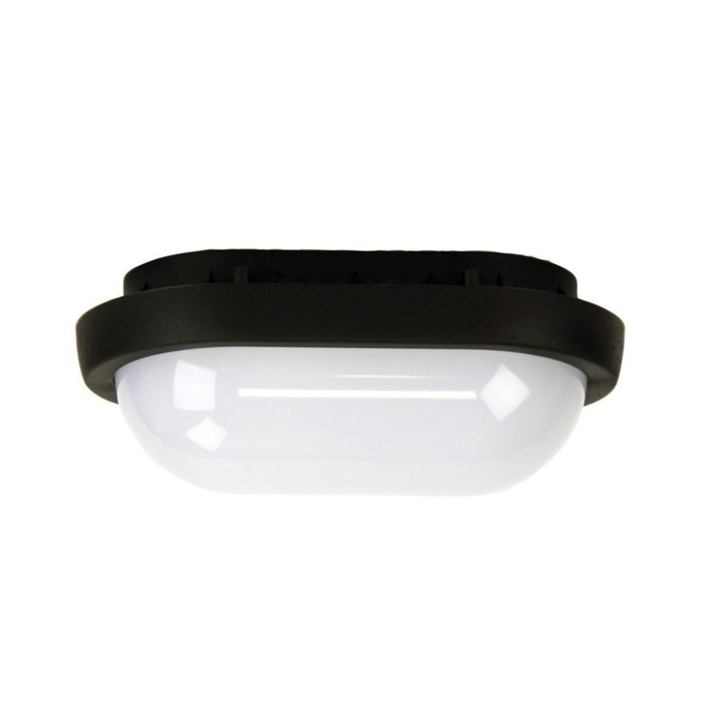 Oriel KOMBI/OSSEN - 8W LED Round/Oval Double Insulated Outdoor Bulkhead Bunker Light IP54 - 4000K-Oriel Lighting-Ozlighting.com.au