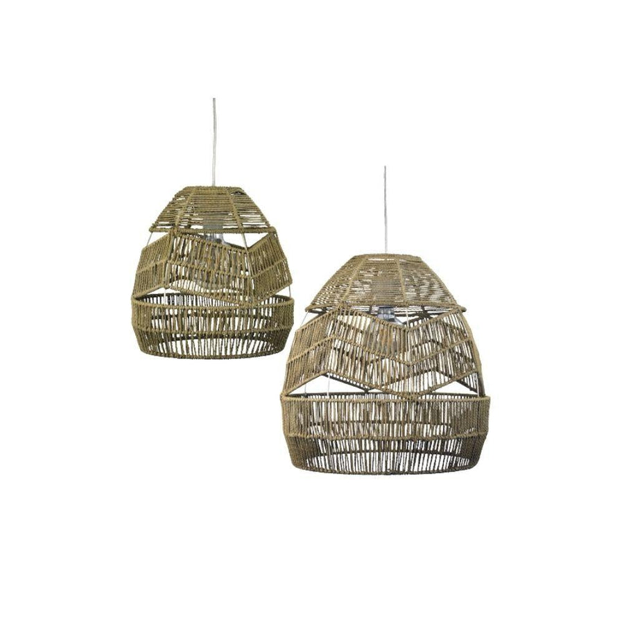 Oriel KUPANG - Natural String Pendant Light Shade Only - SUSPENSION REQUIRED-Oriel Lighting-Ozlighting.com.au