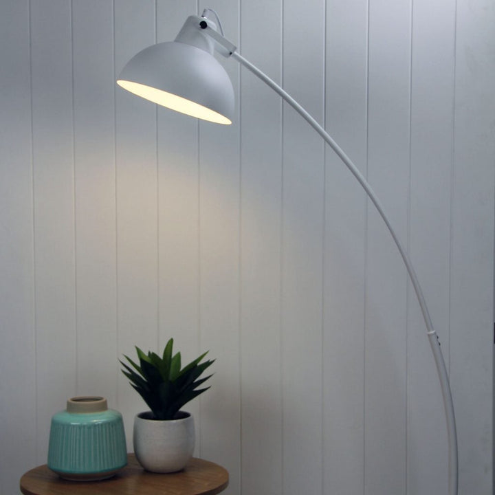 Oriel LAGO - Black and White Floor Lamp-Oriel Lighting-Ozlighting.com.au