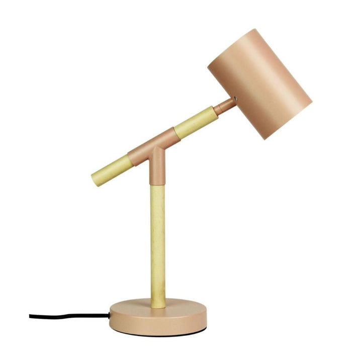 Oriel LUDO - LED Pink Beech Timber Scandi Task Lamp-Oriel Lighting-Ozlighting.com.au