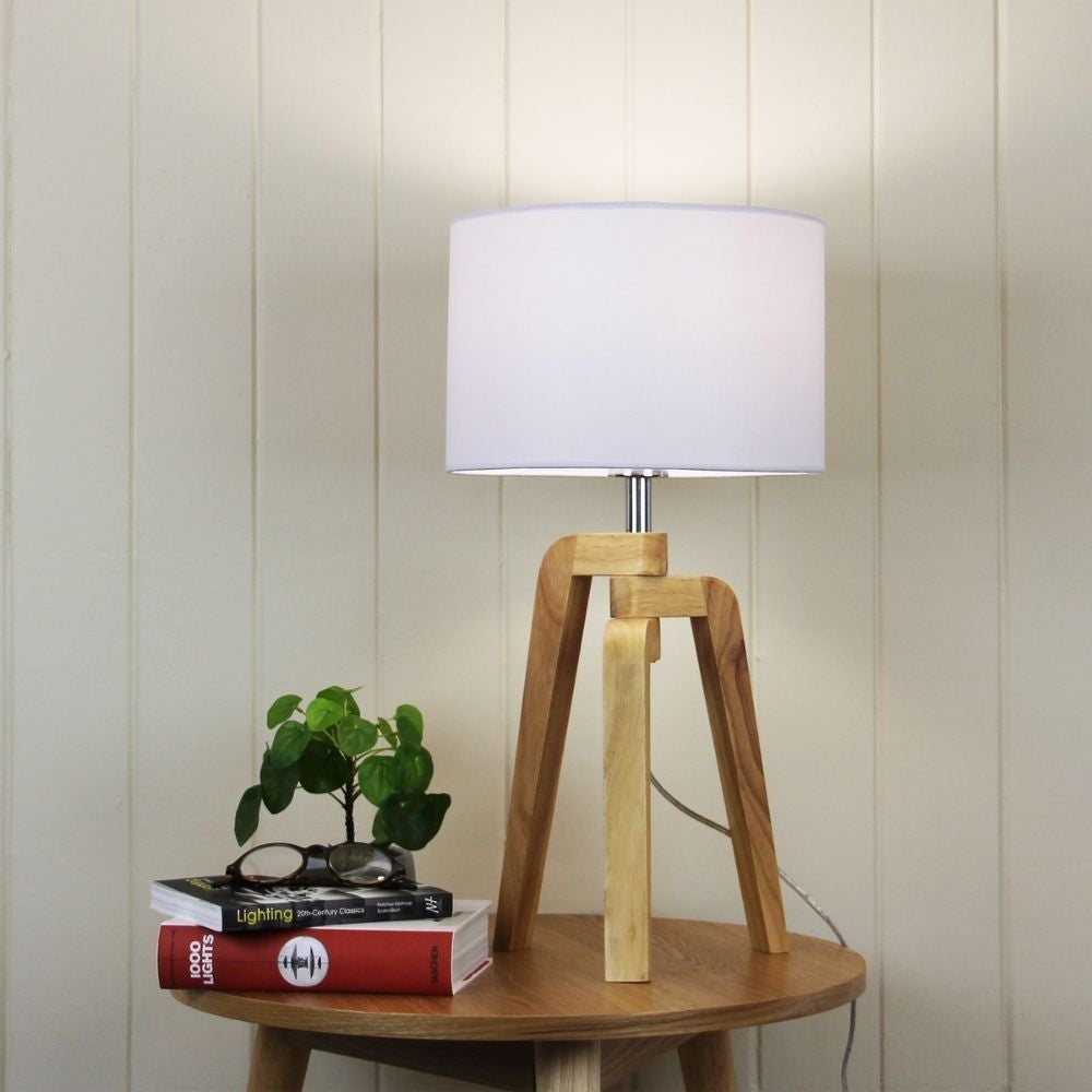 Oriel LUND - Scandinavian Inspired Tripod Table Lamp-Oriel Lighting-Ozlighting.com.au