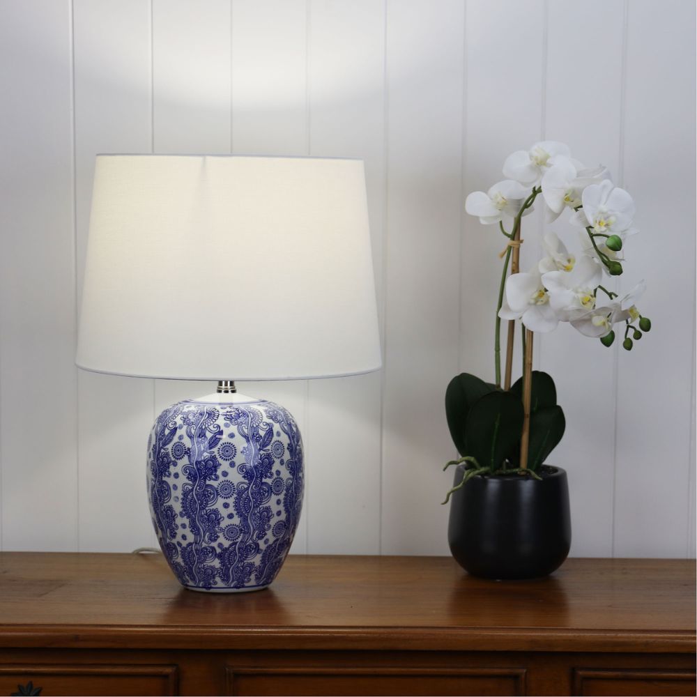 Oriel MEI - Ceramic Table Lamp-Oriel Lighting-Ozlighting.com.au