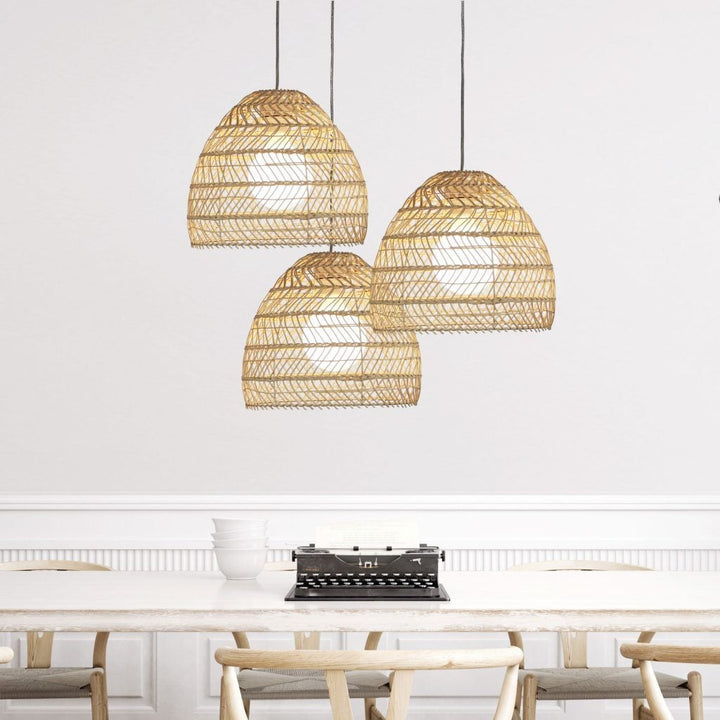 Oriel METTE - Woven Rattan Pendant Shade Only - SUSPENSION REQUIRED-Oriel Lighting-Ozlighting.com.au