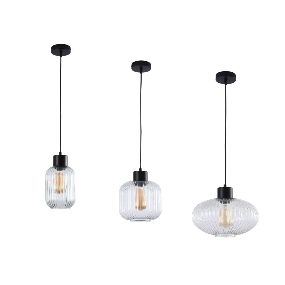 Oriel MILLER - 1 Light Single Glass Pendant Light-Oriel Lighting-Ozlighting.com.au