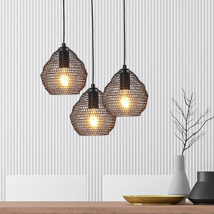 Oriel MUDAG - 1 Light Mesh Pendant-Oriel Lighting-Ozlighting.com.au