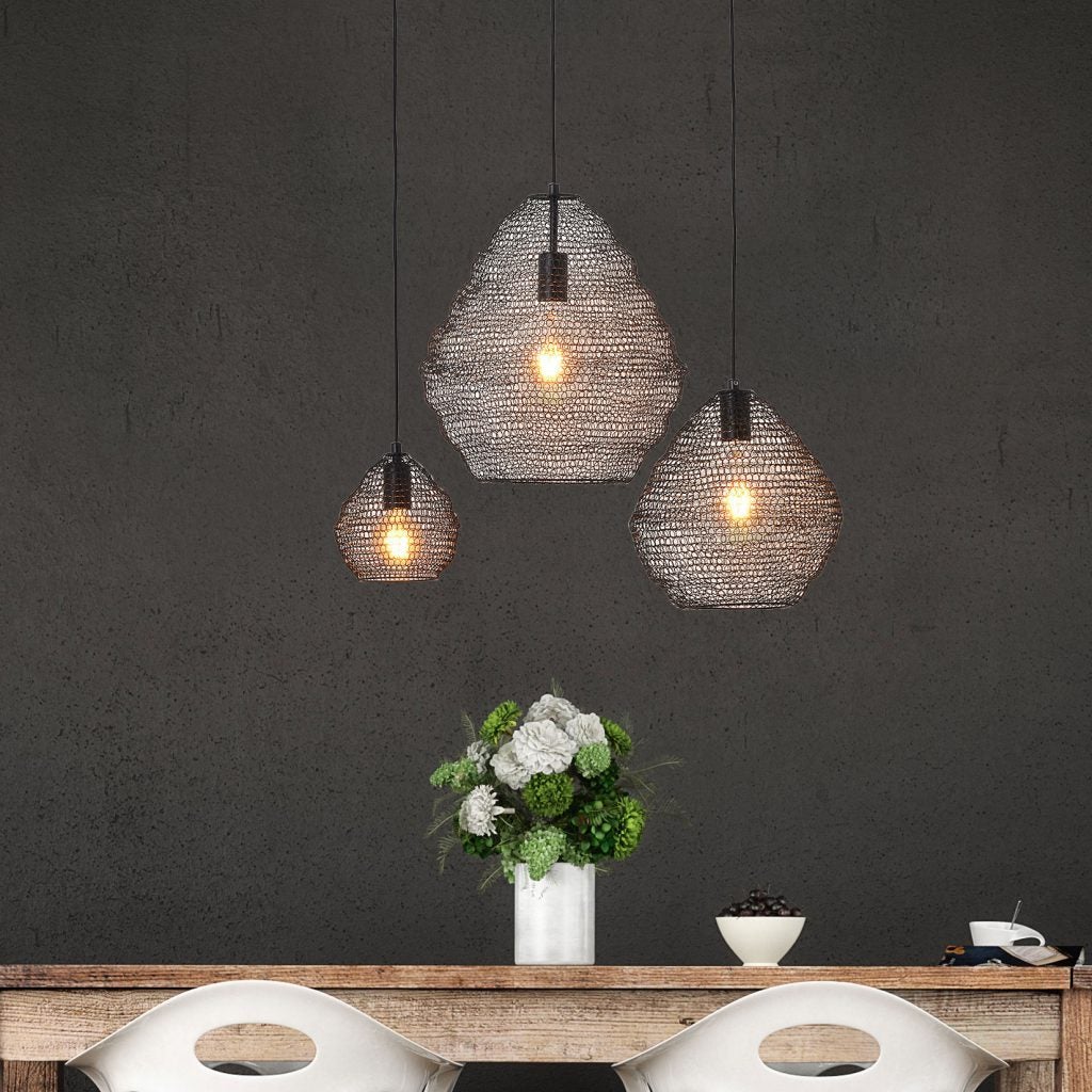 Oriel MUDAG - 1 Light Mesh Pendant-Oriel Lighting-Ozlighting.com.au