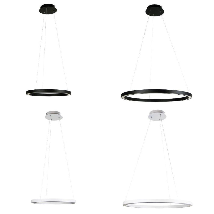 Oriel NEBULA - Modern 18W/24W LED Dimmable Halo Pendant - 4000K-Oriel Lighting-Ozlighting.com.au