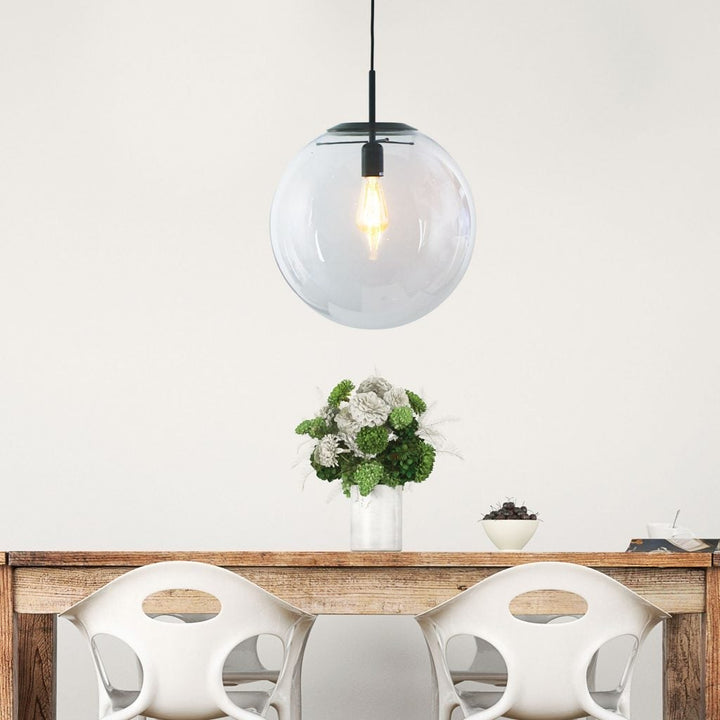 Oriel NEWTON - 250/300/400mm 1 Light Clear Glass Pendant-Oriel Lighting-Ozlighting.com.au